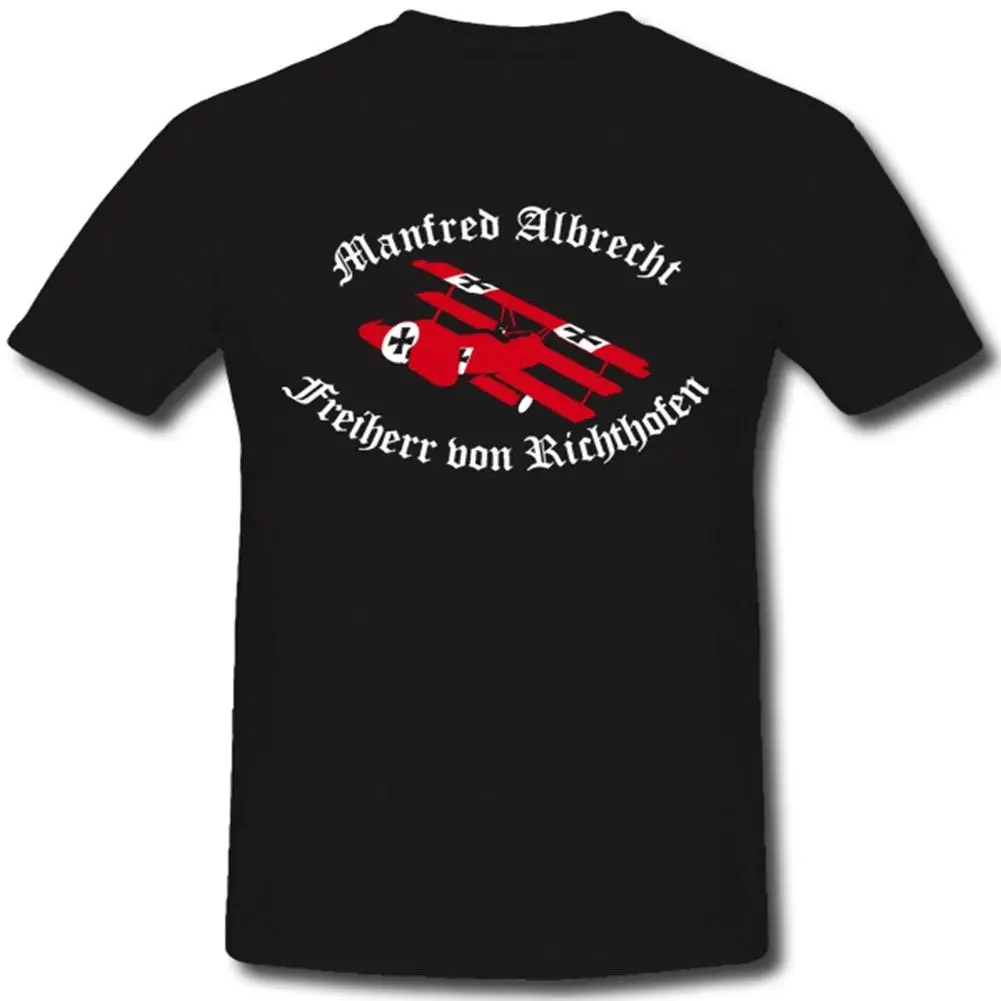 2019 New Brand Sales Cotton Short Sleeve Manfred Albrecht Freiherr Von Richthofen 1917 Jagdflieger T Shirt Design Website | Мужская