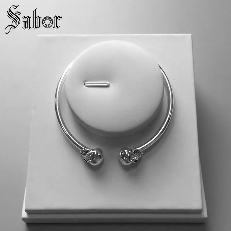 Браслеты с черепом и скелетом модные ювелирные украшения геометрический браслет