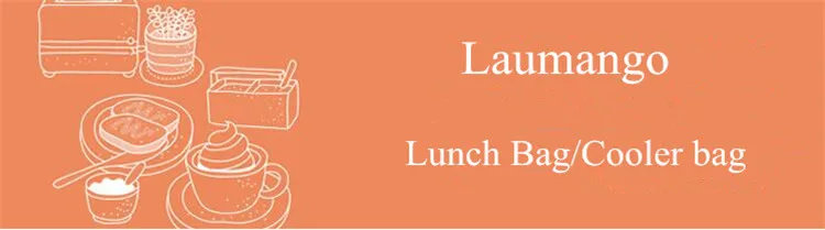 Laumango, Портативная Сумка-тоут, сумки для обеда, Холщовая Сумка, Термосумка-холодильник, сумка для еды, набор, ручная сумка для еды
