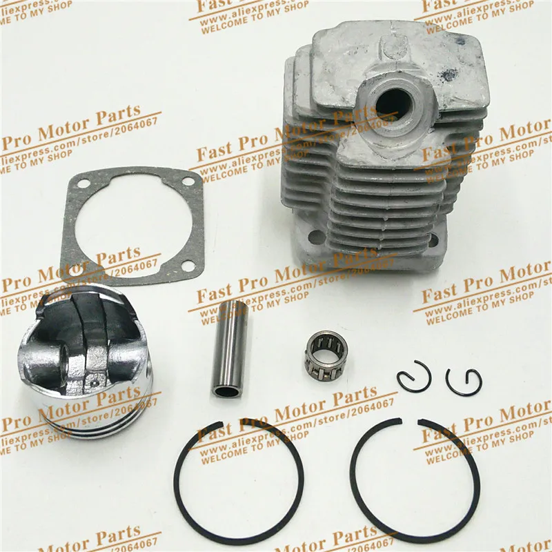 Minimotor части 44 6 40 6Engine Головка блока цилиндров с поршневых колец для 2 х тактный 49cc
