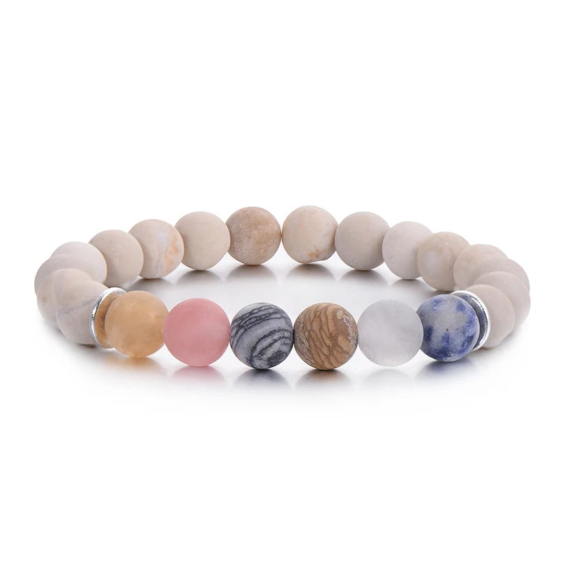 2019 ручная работа матовые бусины модный браслет мужские и женские ювелирные