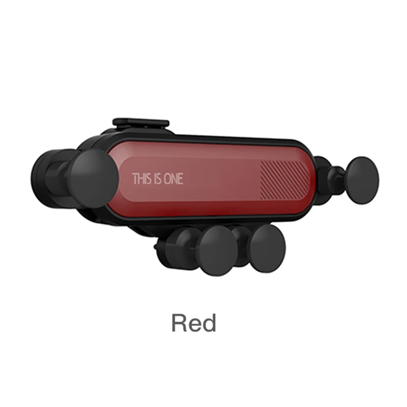 Red Гравитационный Автомобильный держатель для телефона для IPhone Xiaomi Mi9 с вентиляционным отверстием, автомобильный держатель для телефона в автомобиле, Мобильная подставка-держатель для сотового телефона - Цвет: Red