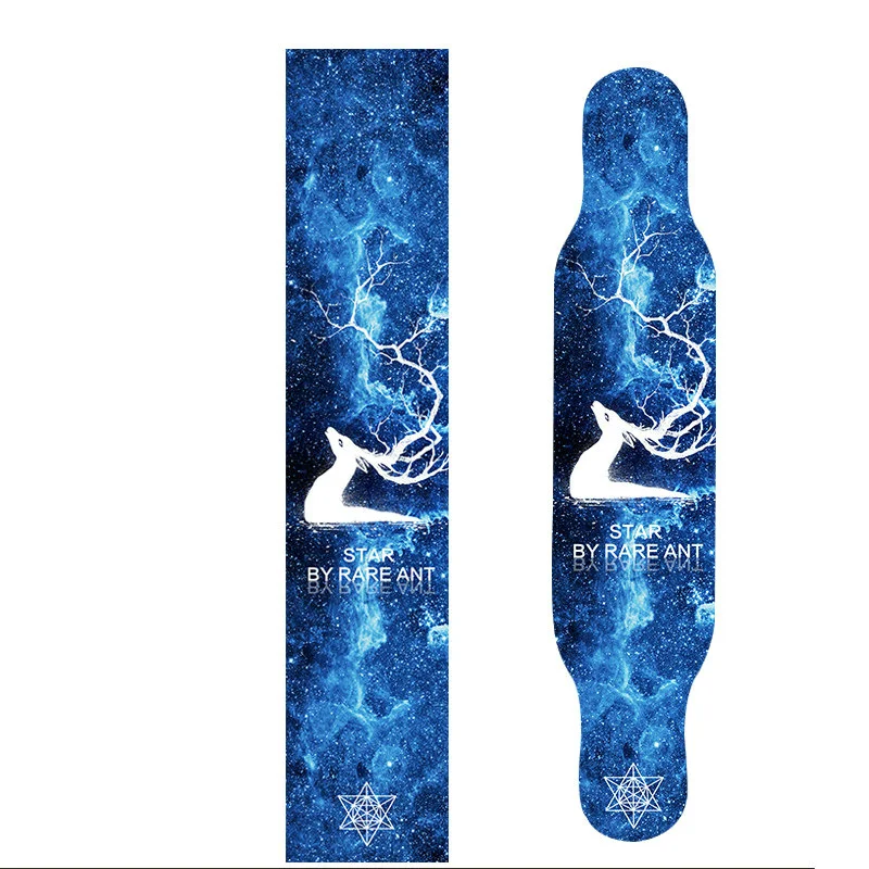 1 шт 24*122 см толстый скейтборд Лонгборд Griptape палубная Песочная бумажная ручка лента наклейка длинная доска песок бумажная ручка лента