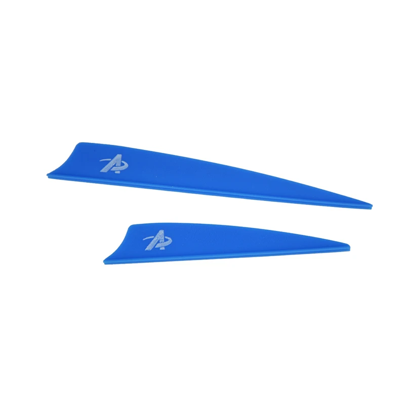 

60pcs Arrow Feathers 2/3/4inch Shield-shape Rubber Fletches Arrow Shaft For Shooting Outdoor Hunting Sports Archery Accessories