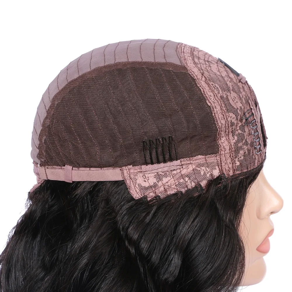 150 плотность u образные парики бразильские волосы Remy натуральные волнистые