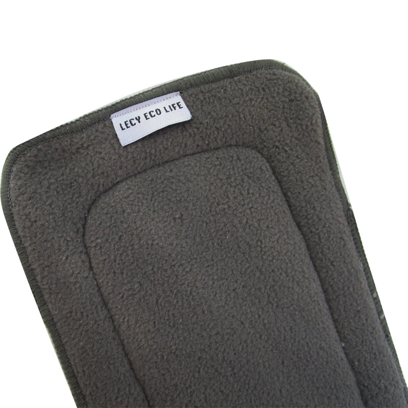 5 слоев оставаться сухим бамбуковый уголь флис детские пеленки ткань вставки