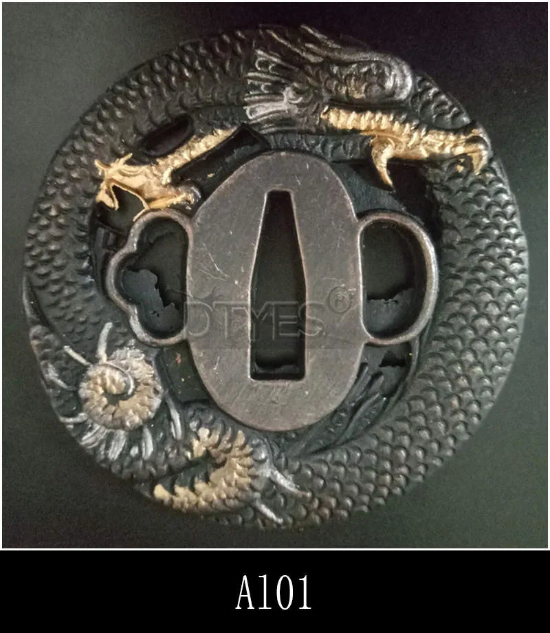 Сплав японские аксессуары для мечей Tsuba Красивая защита для катаны вакизаши Танто 3,2 см ширина(около хабаки) лезвие Al01-Al32
