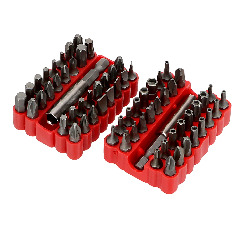DIYWORK Torx Star Hex Kit Extension Bit Holder 33 In 1 Hand Tools Screwdriver Bits Tamper Proof Security Magnetic | Инструменты