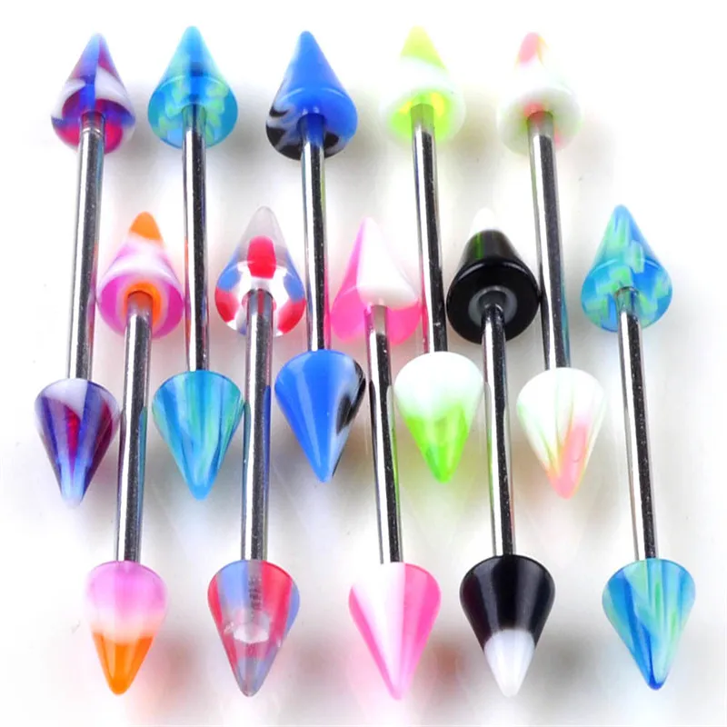 Кольцо из акриловой нержавеющей стали для пирсинга ювелирное изделие бровей губ