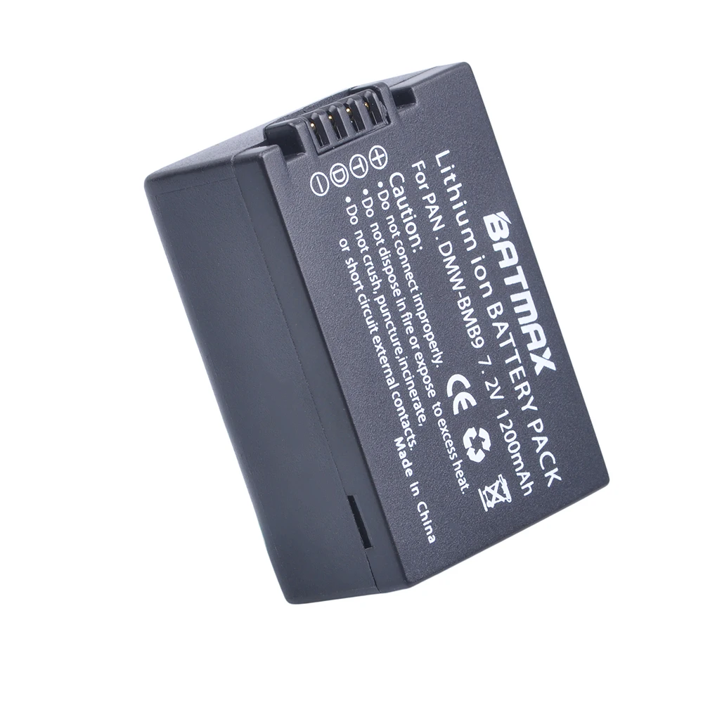 3 шт. DMW BMB9 аккумулятор + зарядное устройство с двойным жк дисплеем USB для Panasonic Lumix