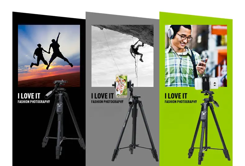 Новинка 5208 штатив портативная 3 сторонняя головка + сумка для камеры Nikon Sony Canon|tripod