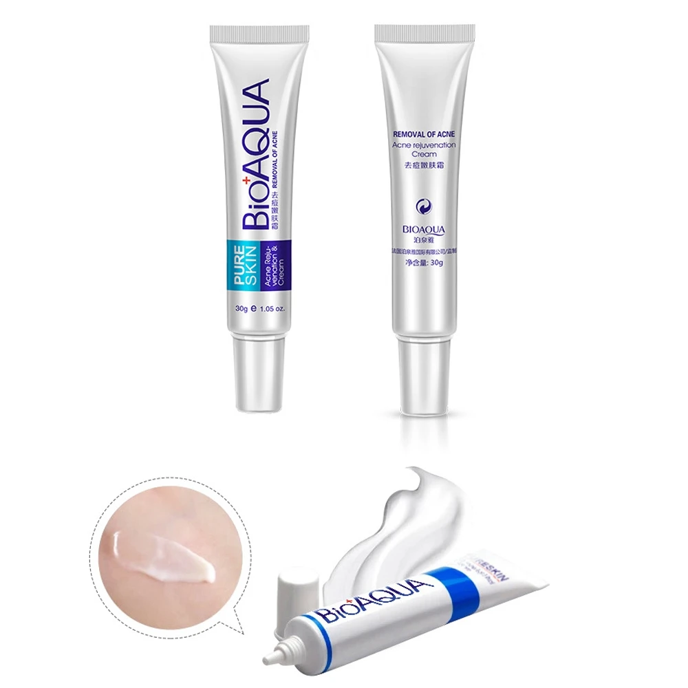 Крем BIOAQUA от акне для лечения рубцов средство удаления шрамов увлажняющая
