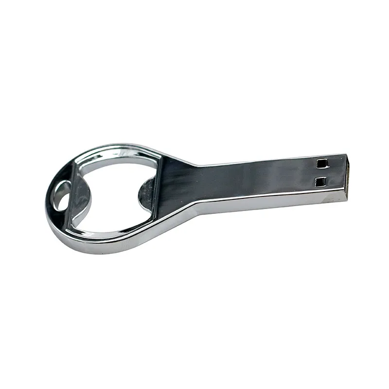 Металлический флеш-накопитель открывалка для бутылок USB флеш-накопитель 128 Гб 64 ГБ 32 ГБ 16 ГБ 8 ГБ 4 ГБ флеш-память, переносной usb-накопитель USB 2,0 карта памяти флэш-диск