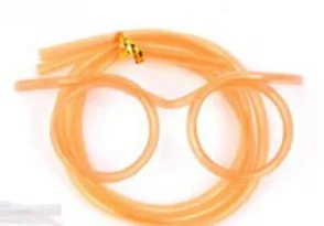 Лидер продаж! Забавные мягкие очки соломинка Уникальная гибкая трубка для питья