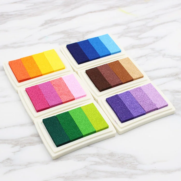 6 коробок/4 вида цветов градиентная чернильная панель DIY печать цветная масляная