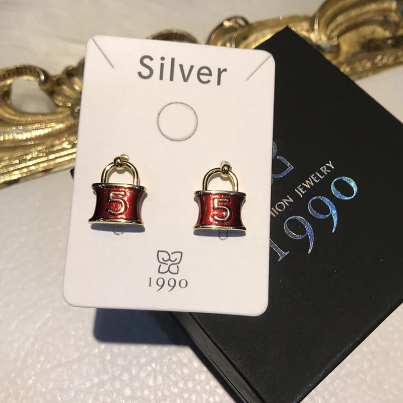 Женская с замком NO5 Роскошные серьги женская сумка на замке Форма письмо