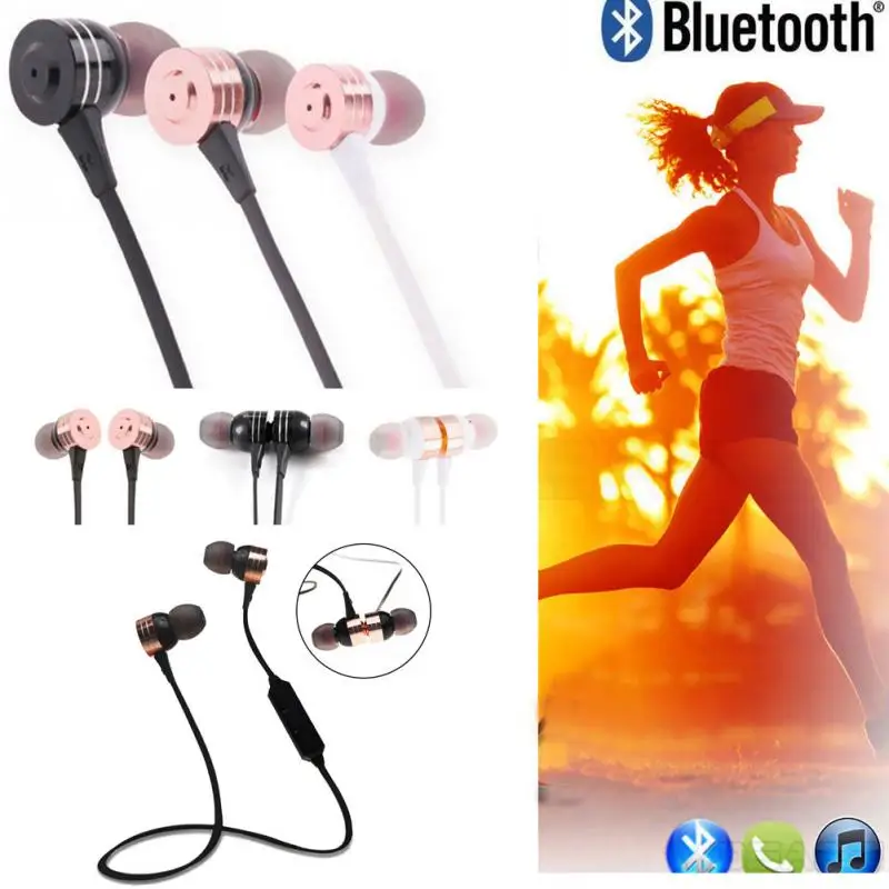 Wireless Bluetooth Earphones V4.0 Stereo Bass Hanging-ear Sports Running Music Earbuds With Mic For Mobile Phones | Электроника