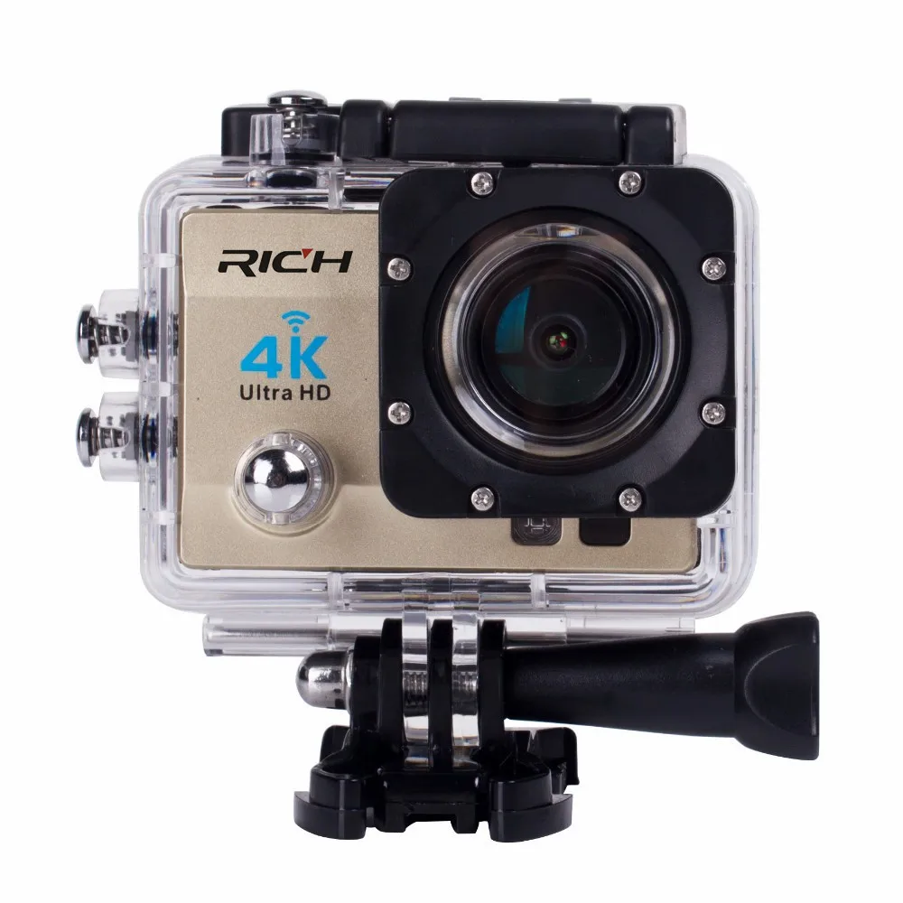 Богатая Q5H pro Экшн камера Ultra HD 4 K WiFi Full 1080 P 60fps для дайвинга под водой go