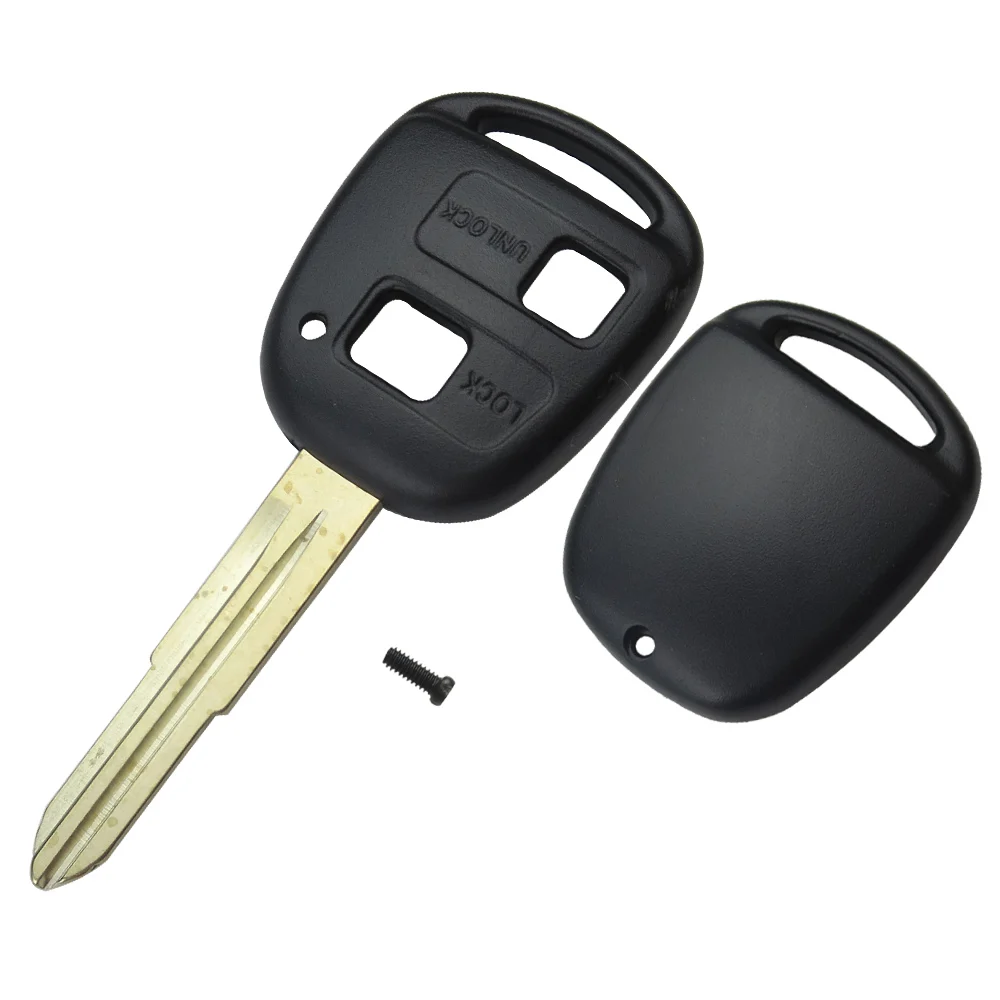 OkeyTech 2 кнопки Uncut Blade Remote Car Key Refit чехол для Toyota Camry RAV4 Prado CruiseKey с лезвием Toy41|shell