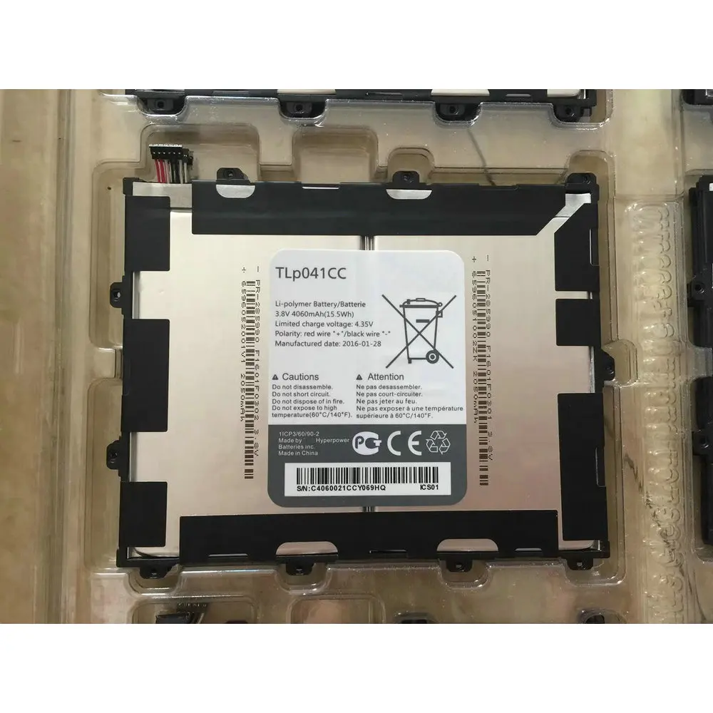 Высококачественный аккумулятор 4060 мАч TLp041C2 / TLp041CC для Alcatel OneTouch POP 8