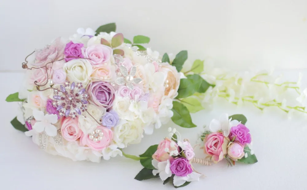 Брошь невесты на заказ букет свадебный корсаж для жениха подружки цветок