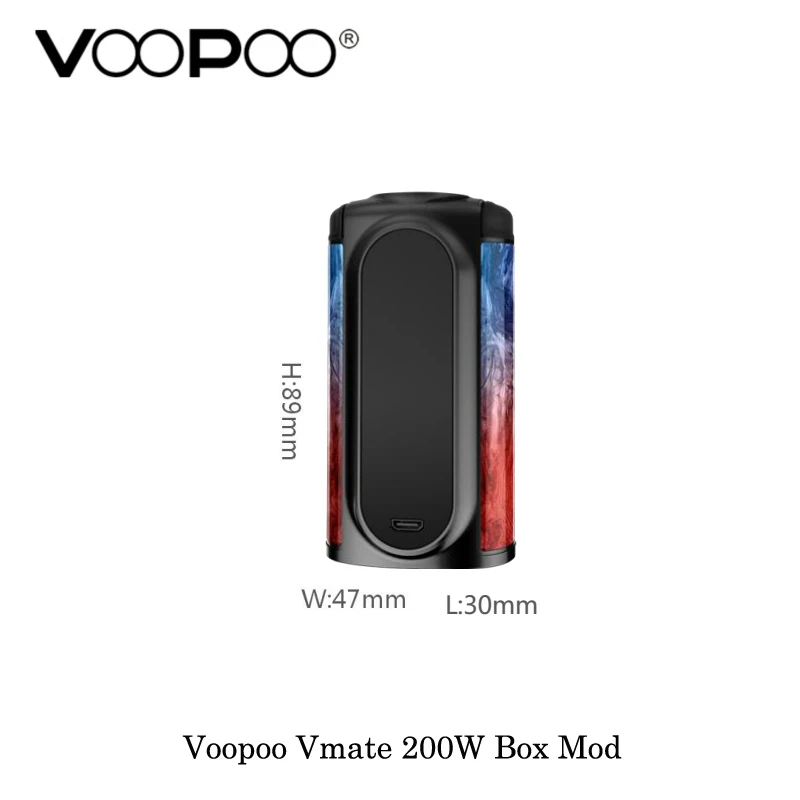 Новые электронные сигареты vape Mod оригинальный VOOPOO Vmate 200 Вт Двойной аккумулятор TC