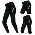 Велосипедные шорты Weimostar женские с 4D гелевыми вставками, черные облегающие ударопрочные брюки для езды на велосипеде, светоотражающие шорты