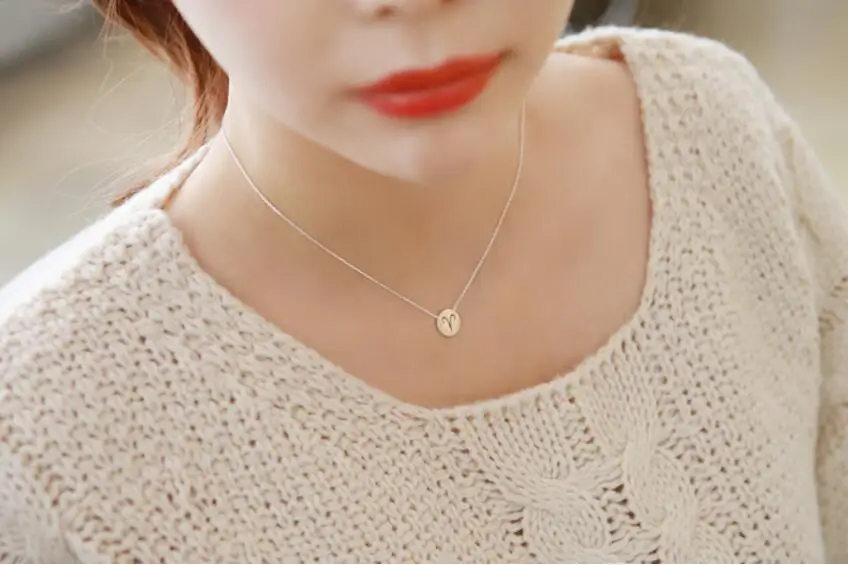 12 шт./Лот подвеска с маргаритками ожерелье знаки Зодиака Ожерелья С созвездиями