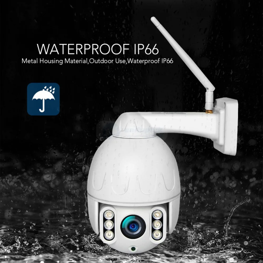 HD 1080 P Мини Беспроводной PTZ wi fi Камера 5X оптический зум 2.0MP IP Открытый ИК 50 м
