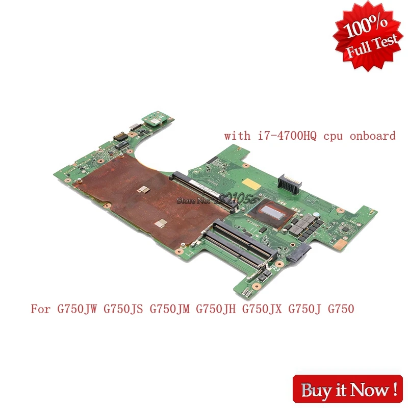 Материнская плата Nokotion для ноутбука ASUS G750JW G750JS G750JM G750JH G750JX G750J G750 с подсветкой DDR3L
