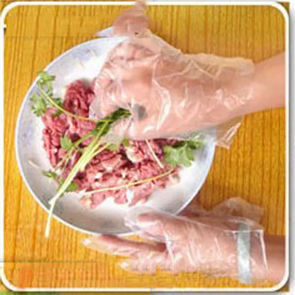 100 шт. одноразовые многофункциональные перчатки пластиковые для сада дома