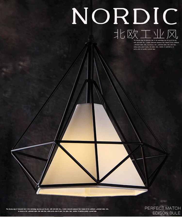 Modern Pendant Lamp Light Iron Frame Lights for Kitchen Island Dining Room Home Decoration luminaire | Лампы и освещение