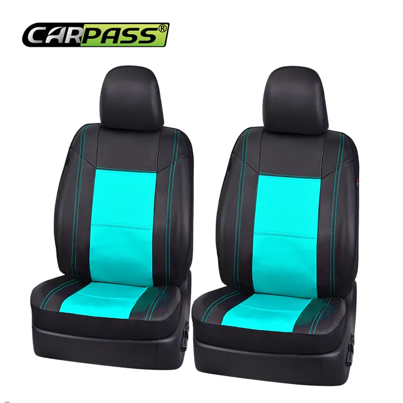 Автомобиль Новый штамповки полная кожа 2 переднего сиденья красные синие Бежевый