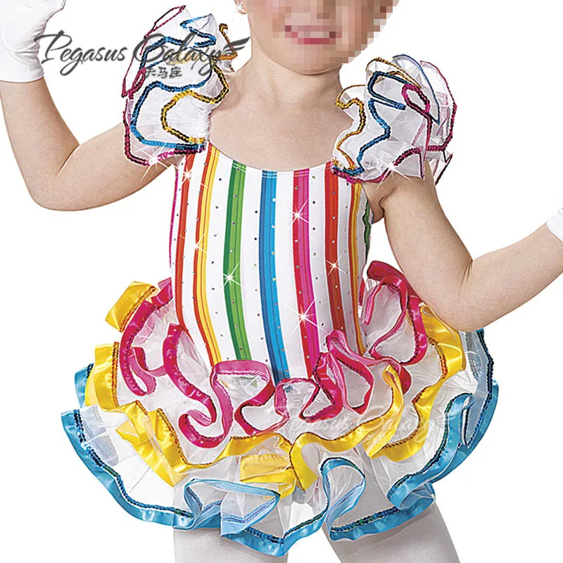 

New Arrival Pink Ballet Tutu Dress Girls Professional Ballet Costumes Kids Dancing Costume Pancake Tutu Ballet Suit B-6323