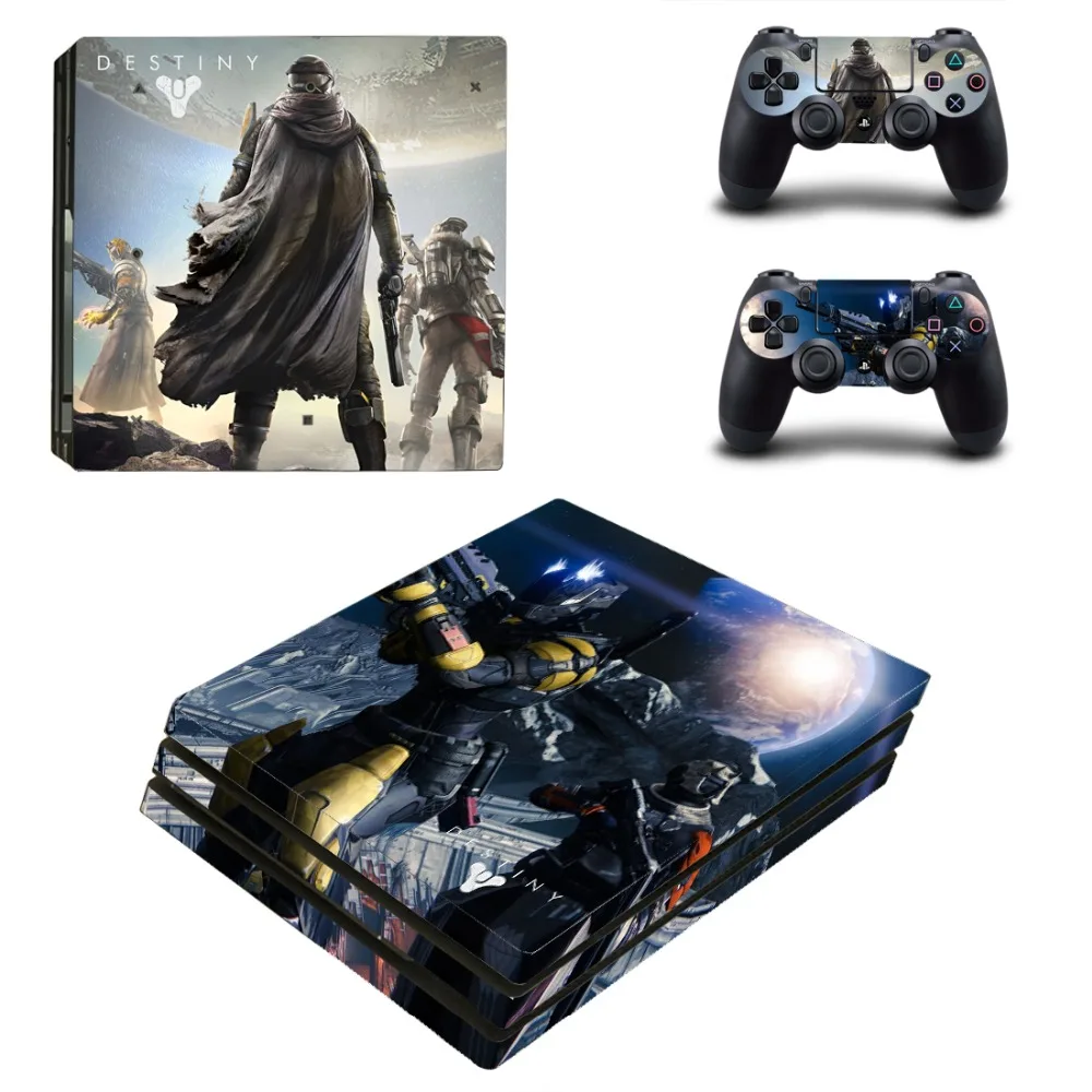 Виниловая наклейка на кожу для консоли Playstation 4 и 2 контроллеров PS4 Pro | Электроника