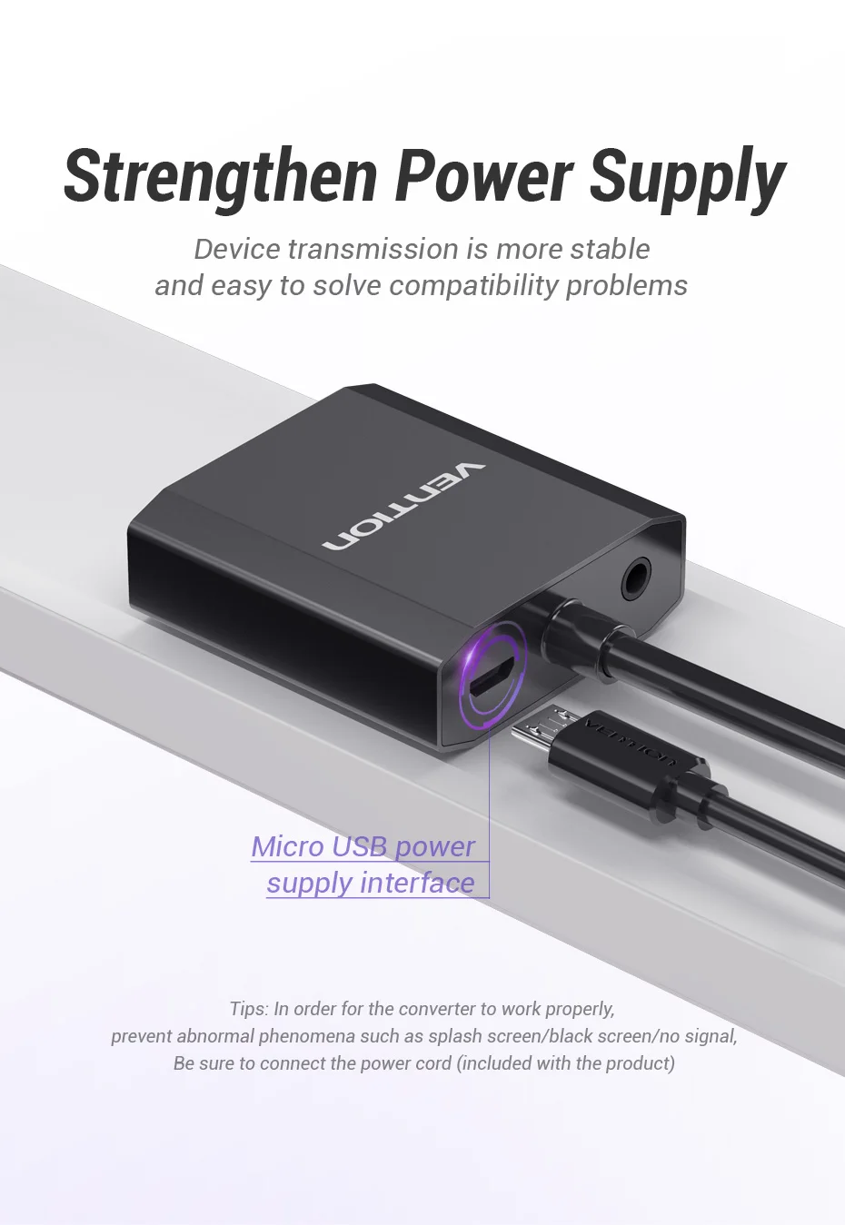 Vention преобразователь из VGA в HDMI VGA HDMI Кабель-адаптер VGA в HDMI аудио разъем 1080P для ПК ноутбук к HDTV проектор