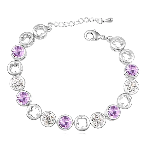 Модные брендовые браслеты и с кристаллами Сваровски Роскошные для женщин