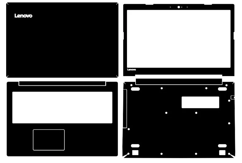 Наклейка для ноутбука из углеродного волокна защитная пленка Lenovo IdeaPad 320-15 520-15 320