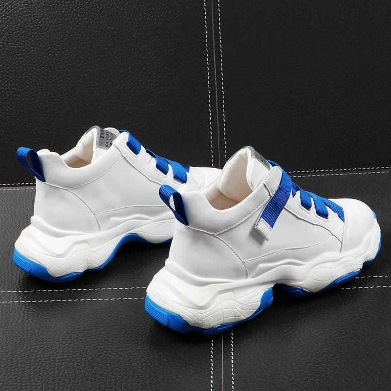 CuddlyIIPanda Men Fashion Casual Ankle Boots Spring Summer Autumn Thick Bottom Trending High Top Shoes Toady Print Sneakers | Обувь