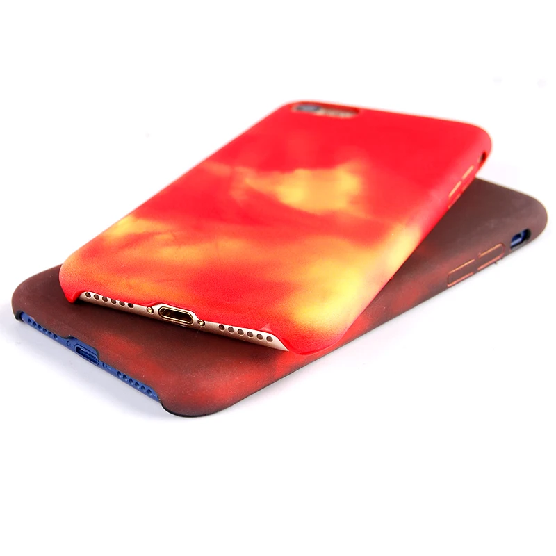 Термочувствительный чехол для iphone XS Max X XR 9 8 7 6 Plus с термоизменением цвета мягкий 5s