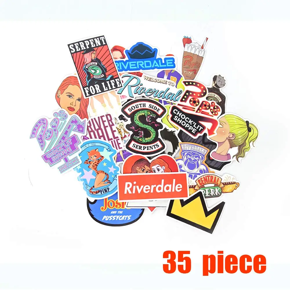 35 шт. ривердейл Archie Betty Serpents стикер s набор игрушка наклейка Путешествие для