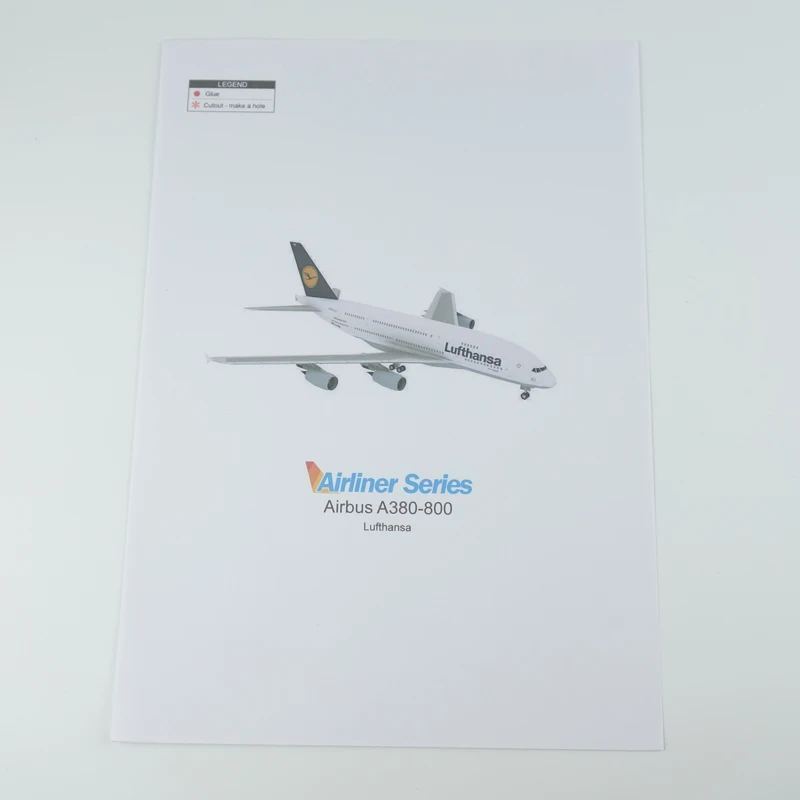 3d-аэроплан сделай сам A380 модель самолета из бумаги ручная сборка