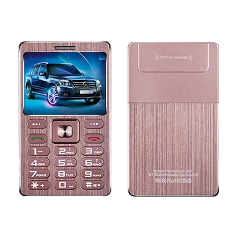 Компактный металлический карманный телефон с клавиатурой, большой дисплей, защита от потери, без камеры, MP3, BT3.0