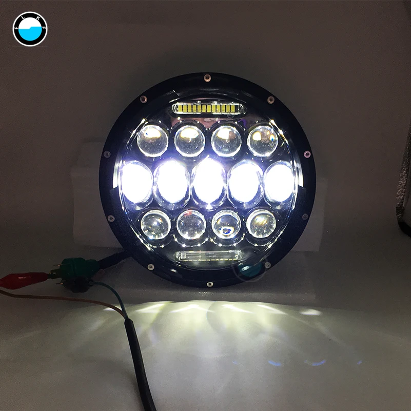 Пара 7 дюймов 75 Вт светодиодный фары H/L луч H4 H13 с DRL для Jeep Jk Tj Fj Cruiser грузовиков 4wd