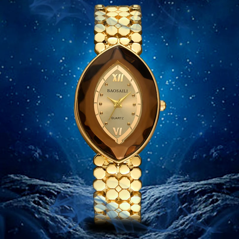 BSL961 бренд BAOSAILI золотые женские наручные часы в форме глаза Montre Femme|watch brand|watch brand