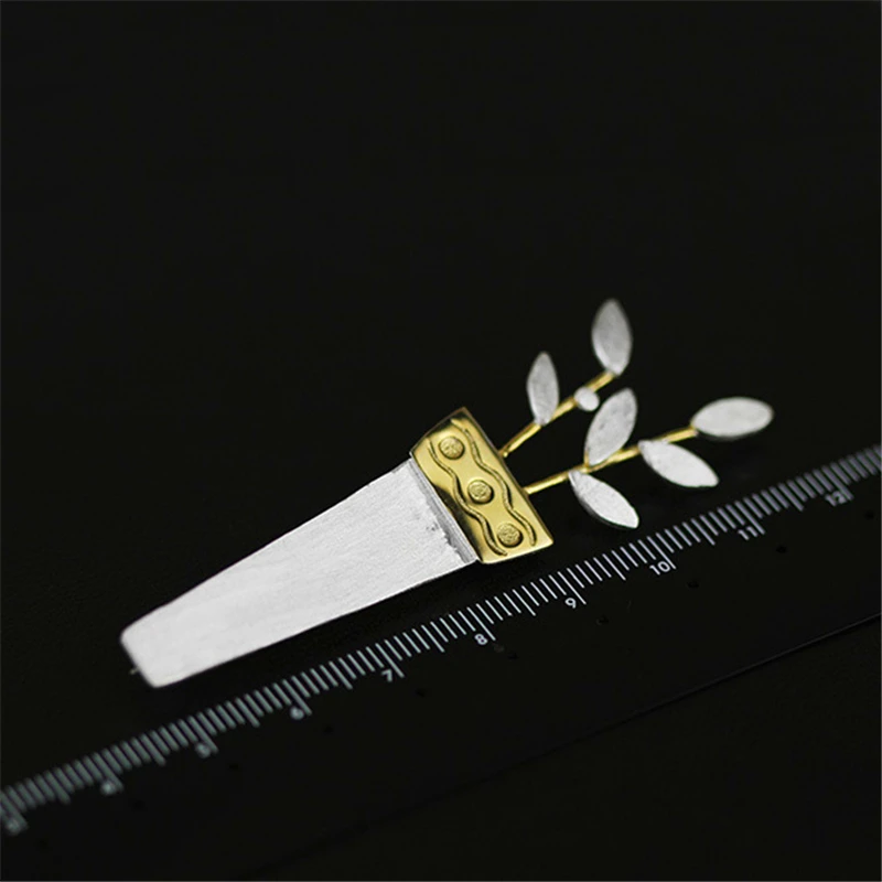 Lotus Fun Moment Real 925 Sterling Silver Handmade Fashion Jewelry Unique Potted Flower Women Brooches Broche Pin Badge | Украшения и