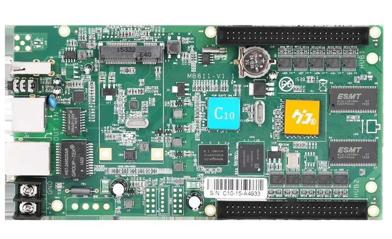 HD-C10 Asynchronous Support 384*256 pixels 3G/4G/WIFI Internet management to achieve Syn display effect |