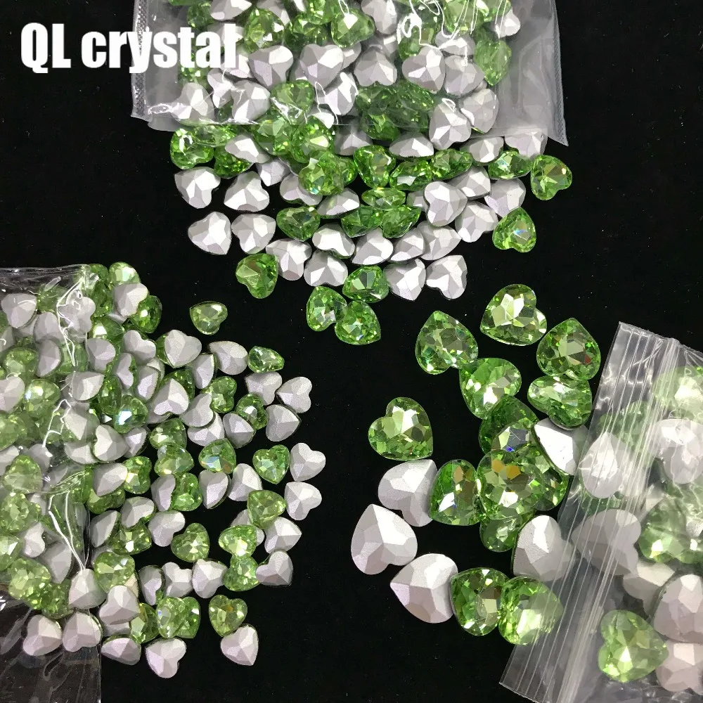 QL кристалл все размеры сердце Pointback горный хрусталь Высокое качество для