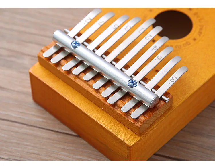 Kalimba 10 клавиш большой палец пианино, твердое Пальчиковое пианино дерево красное дерево тело Забавный музыкальный инструмент звук Игрушка отличная музыкальная игрушка