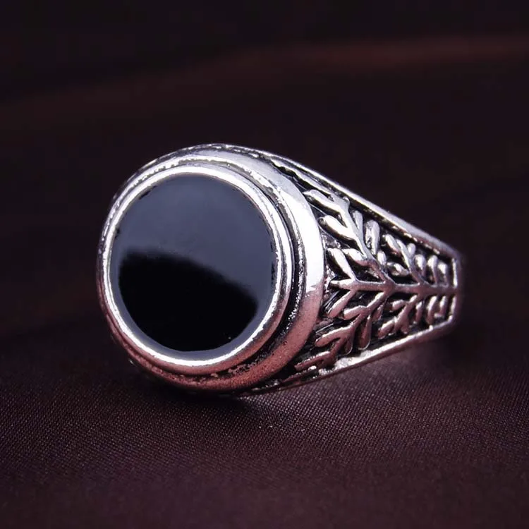 2018 Новое старинное черное резное рога мужское кольцо AliExpress | Украшения и